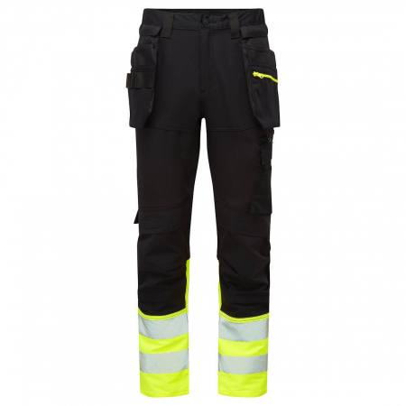 Pantaloni si salopete reflectorizante (HI-VIS) - DX457, Pantaloni HI-VIS din Titanmill Ultra Ripstop Stretch, 93% poliester, 7% elastan, 270 g/mp
