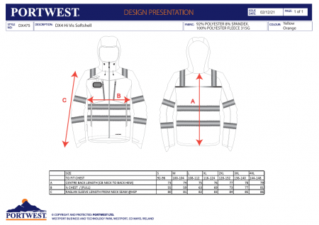 DX475 SOFTSHELL, Jacheta din poliester si elastan [1]