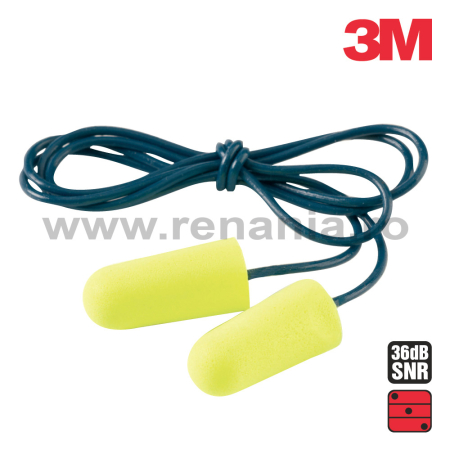 Antifoane interne reutilizabile - 3M EAR SOFT, Antifoane interne de unică utilizare cu șnur