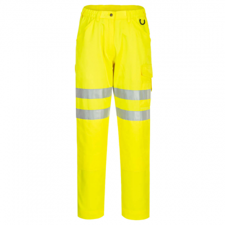 Îmbrăcăminte REFLECTORIZANTĂ (HI-VIS) - EC40, Pantaloni în talie din poliester reciclat și bumbac, 245 g/mp