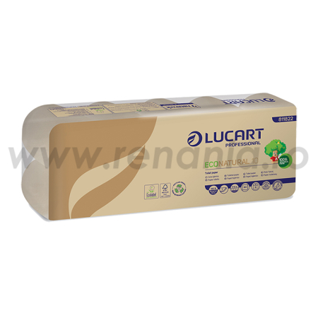 CURĂȚENIE ȘI INGRIJIRE - ECONATURAL 10, Hârtie igienică FiberPack din fibre de celuloză [pachet 10 role]