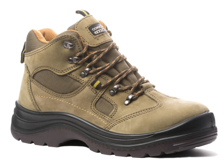 Bocanci - COVERGUARD EMERALD S1PS, Bocanci de protecție din piele nubuck hidrofobizată verde kaki, bombeu compozit, lamelă antiperforație, talpă PU/TPU SRA