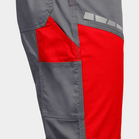 EOS STRETCH, Pantaloni cu pieptar din bumbac cu poliester, 210 g/mp, cu benzi reflectorizante [6]