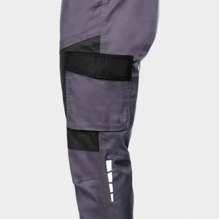 EOS STRETCH, Pantaloni cu pieptar din bumbac cu poliester, 210 g/mp, cu benzi reflectorizante [5]