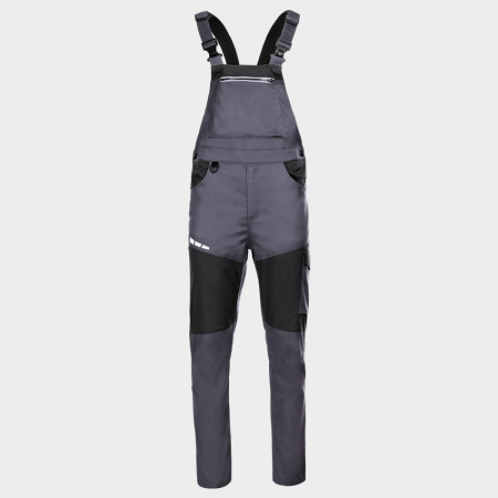 Pantaloni cu pieptar - EOS STRETCH, Pantaloni cu pieptar din bumbac cu poliester, 210 g/mp, cu benzi reflectorizante