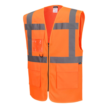 ES376, Vestă HI-VIS executivă din poliester tip plasă, 150 g/mp [2]