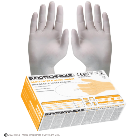 UNICĂ FOLOSINȚĂ - Euro One 5820 Manusi De Unica Folosinta Din Latex Nepudrat Grosime 0 125 Mm Cutie 100 Buc