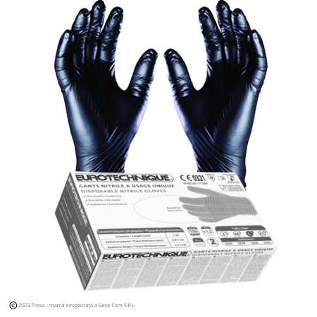 UNICĂ FOLOSINȚĂ - EURO-ONE 5930, Mănuși de unică folosință din nitril, nepudrate, grosime: ~0,08 mm, lungime 24 cm [Cutie 100 buc]