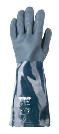Eurochem 3740 Manusi De Protectie Chimica Din Bumbac Imersate In Pvc Lungime 40 Cm [1]