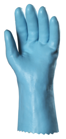 Eurochem L5210 Manusi De Protectie Din Bumbac Imersate In Latex Albastru Lungime 30 Cm Grosime 1 3 Mm [2]