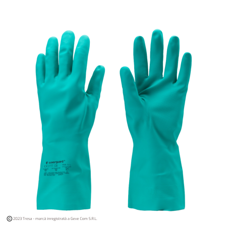 PROTECȚIA MÂINILOR - Eurochem N5510 Manusi De Protectie Din Acrilonitril Imersate In Nitril Lungime 33 Cm Grosime 0 38 Mm