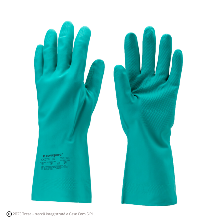 Protecție chimică si biologică - EUROCHEM N5530, Mănuși de protecție chimică din acrilonitril, lungime 33 cm, grosime 0,38 mm