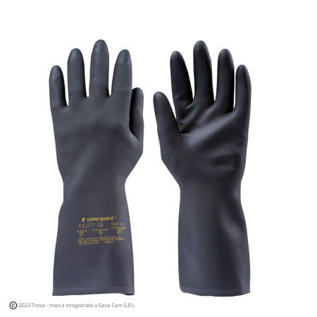 Protecție chimică si biologică - EUROCHEM NE5310, Mănuși de protecție din neopren și cauciuc natural, lungime 31 cm, grosime 0,7 mm