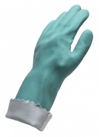 EUROCHEM NI550, Mănuși de protecție chimică din poliester-bumbac, imersate complet în nitril, lungime 35 cm, grosime: 0,85 mm [5]