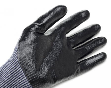 EUROCUT N313, Mănuși de protecție din HDPE, poliamidă și elastan, imersate în nitril neted, tricotate fără cusături [4]