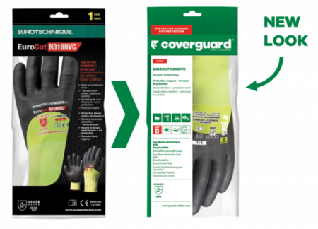 EUROCUT N318HVC, Mănuși de protecție la tăiere din HPPE și nailon, imersate în nitril microspongios, tricot 18 [3]