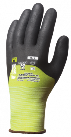 EUROCUT N318HVC, Mănuși de protecție la tăiere din HPPE și nailon, imersate în nitril microspongios, tricot 18 [1]