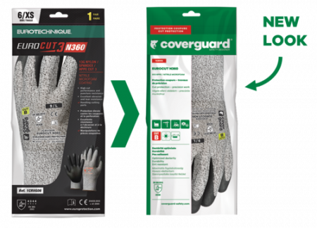 EUROCUT N360, Mănuși de protecție din HPPE și fibre de sticlă, imersate în microspumă de nitril, lungime standard [3]