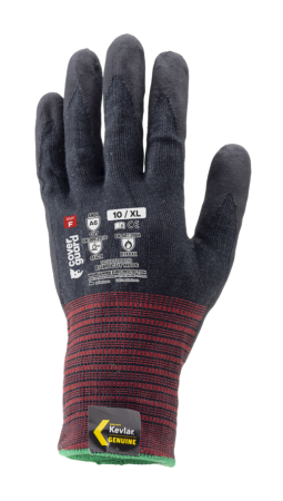 EUROCUT N606, Mănuși de protecție din HDPE, spandex, para-aramid și acrilic, imersate în microspumă de nitril, lungime standard [10]