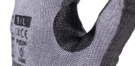 EUROCUT P600, Mănuși de protecție din HDPE, poliester și elastan, imersate în PU neted, cu întăritură din nitril, tricot calibrul 13 [2]