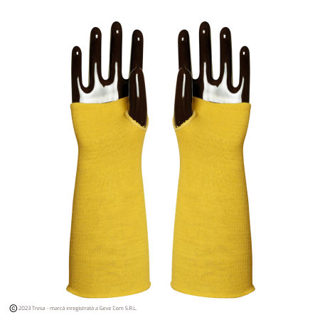 Mânecuțe (Cotiere) - EUROHEAT 4666, Mânecuțe [cotiere] de protecție din Kevlar, rezistente la căldură și tăiere, lungime 36 cm și 46 cm