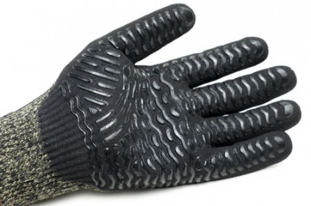 EUROHEAT CUT F, Mănuși de protecție din poliester, bumbac și aramidă, dublă acoperire din nitril neted și nisipos, tricot calibrul 10 [4]