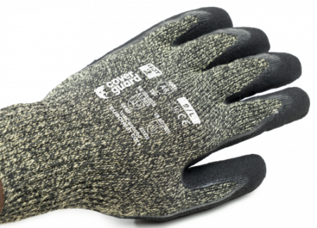 EUROHEAT CUT F, Mănuși de protecție din poliester, bumbac și aramidă, dublă acoperire din nitril neted și nisipos, tricot calibrul 10 [3]