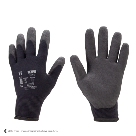 Protecție tăiere - EUROICE 2, Mănuși de protecție tricotate din poliamidă, imersate în spumă de PVC HPT, lungime 25 cm