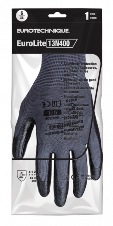 EUROLITE 13N400, Mănuși de protecție din poliester, imersate în nitril neted [4]
