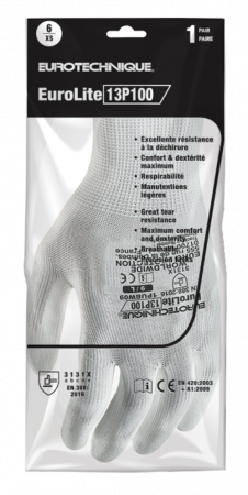 EUROLITE 13P100, Mănuși de protecție din poliester, imersate în poliuretan [1]