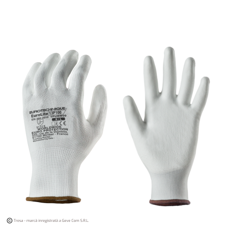 PROTECȚIA MÂINILOR - EUROLITE 13P100, Mănuși de protecție din poliester, imersate în poliuretan