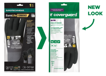 EUROLITE 15N606D, Mănuși de protecție mecanică din poliamidă, imersate 3/4 în nitril, cu picățele PVC [2]