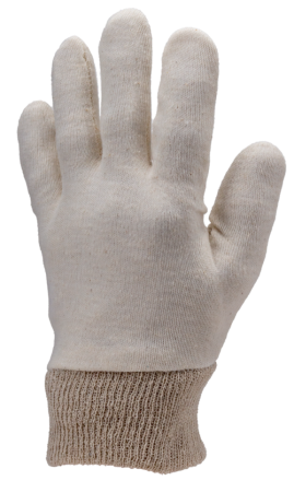 Mănuși Textile Simple - EUROLITE 4100, Mănuși de protecție din bumbac interlock, cu manșetă tricotată