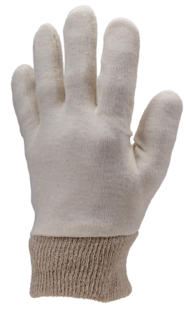 EUROLITE 4100, Mănuși de protecție din bumbac interlock, cu manșetă tricotată [1]