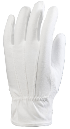 EUROLITE 4170, Mănuși de protecție din bumbac, cu mini-buline PVC pe palmă [1]