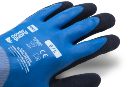 EUROLITE L300, Mănuși de protecție din poliamidă, imersate dublu în latex neted și spumă de latex [4]