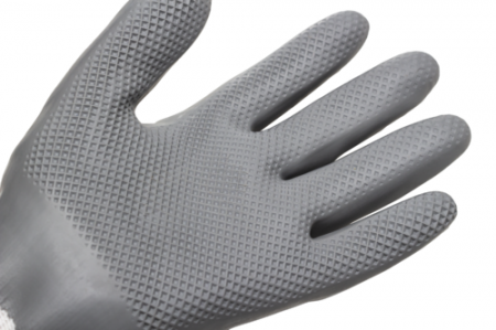 EUROLITE L900, Mănuși de protecție din poliester reciclat și elastan, imersate în latex cu model diamantat [1]
