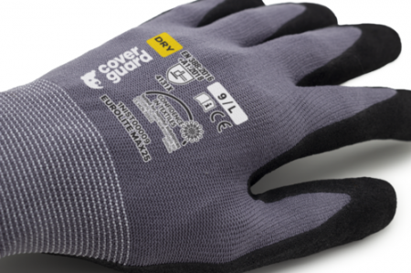 EUROLITE MAX25, Mănuși de protecție din poliamidă și elastan, imersate în nitril nisipos [1]