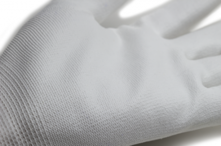 EUROLITE P400, Mănuși de protecție din poliamidă albă, imersate în poliuretan alb [4]