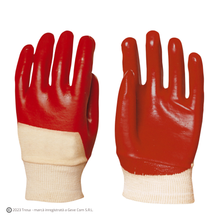 PROTECȚIA MÂINILOR - EUROSTRONG 3420, Mănuși de protecție din bumbac, imersate în PVC