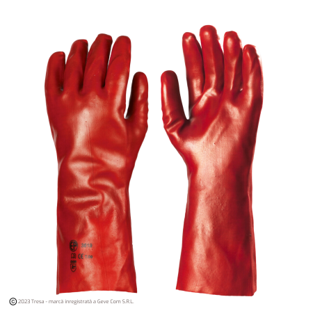 Protecție mecanică - EUROSTRONG 3620, Mănuși de protecție din bumbac, imersate în PVC, lungime 36 cm, grosime 0,8 mm