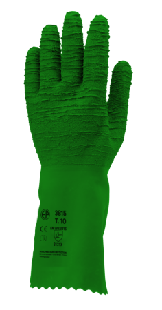 Eurostrong 3815 Manusi De Protectie Din Bumbac Imersate In Latex Crep Lungime 32 Cm [0]