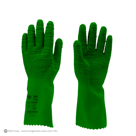 PROTECȚIA MÂINILOR - EUROSTRONG 3815, Mănuși de protecție din bumbac, imersate în latex crep, lungime 32 cm