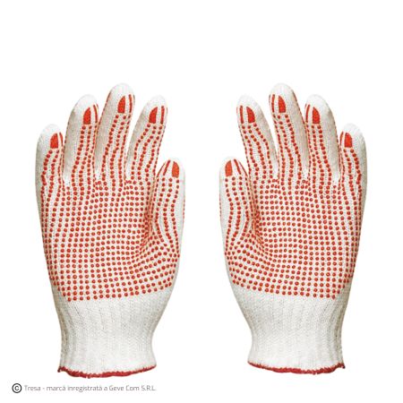 PROTECȚIA MÂINILOR - Eurostrong 4350 Manusi De Protectie Din Poliester Si Bumbac Cu Picouri Din Pvc Tricotate Fara Cusaturi