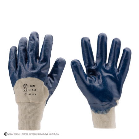 PROTECȚIA MÂINILOR - Eurostrong 9420 Manusi De Protectie Din Bumbac Imersate In Nitril