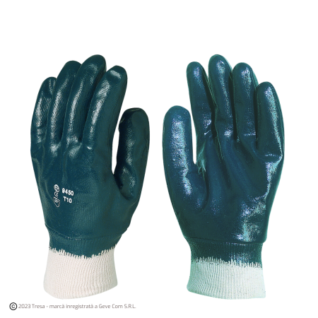 PROTECȚIA MÂINILOR - Eurostrong 9450 Manusi De Protectie Din Bumbac Imersate In Nitril