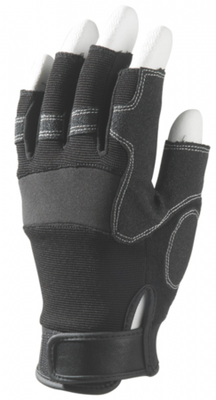 EUROSTRONG 990, Mănuși de protecție din material sintetic, întărituri PVC anti-alunecare, cu manșetă cu velcro [1]