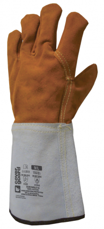 EUROWELD 250, Mănuși de protecție pentru sudură, piele de vacă, manșetă lungime 15 cm [1]