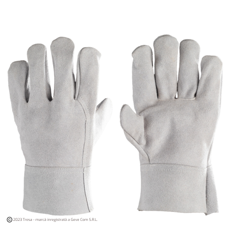 Protecție sudură - EUROWELD 2507, Mănuși de sudură din piele șpalt de bovină, manșetă din piele de 7 cm, lungime 35 cm, grosime 1.0 - 1.3 mm