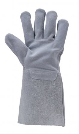 EUROWELD 2515, Mănuși de sudură din piele șpalt de bovină, manșetă din piele de 15 cm, lungime 35 cm, grosime 1.0 - 1.3 mm [2]